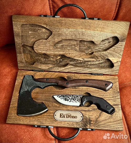 Кейс на подарок с топором 