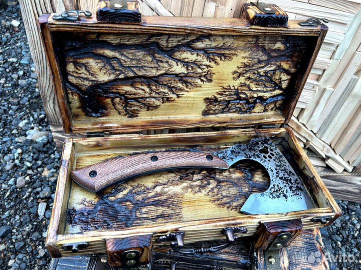 Топор скиф и кейс ручной работы