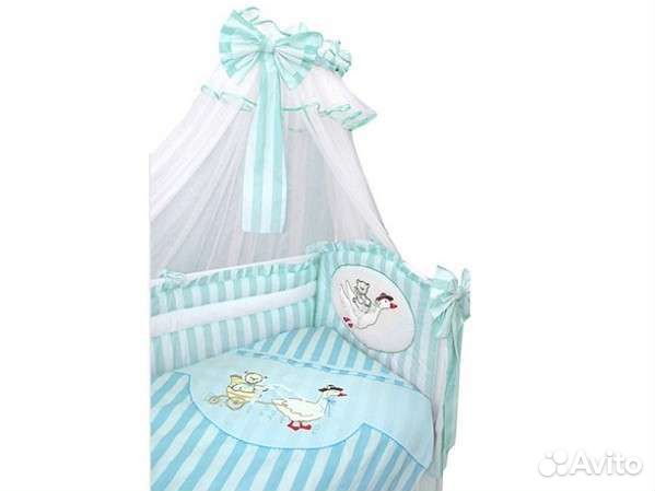 Комплект в кроватку с балдахином