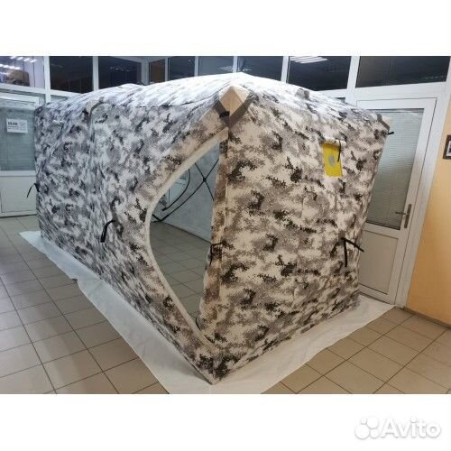 Зимняя палатка куб 2х комнатный утеплённый