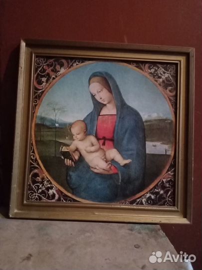 Репродукция в багетной раме СССР