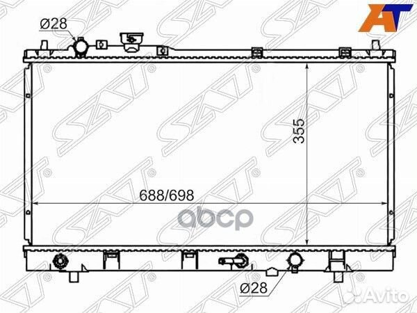 Радиатор Ford Ixion 99-05 / Mazda Premacy 99-05