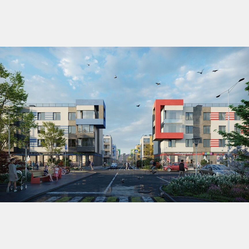 1-к. квартира, 40 м², 4/4 эт.