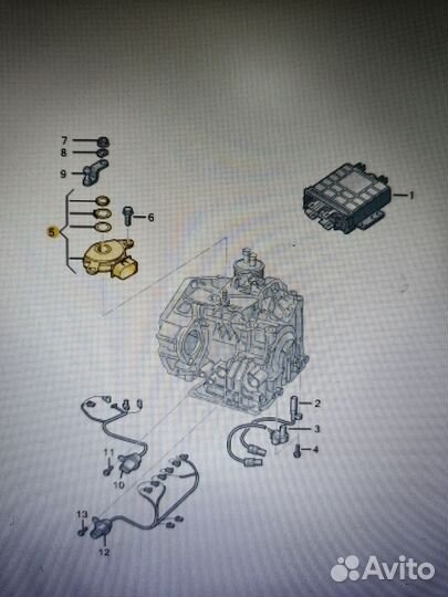 Датчик селектора АКПП 84540TFA020