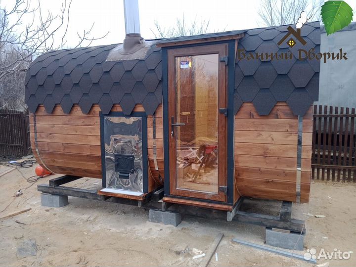 Баня бочка 2х4 под ключ - доступный комфорт
