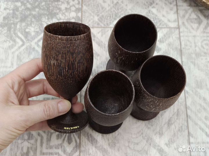 Посуда из кокоса, шкатулка из кокоса