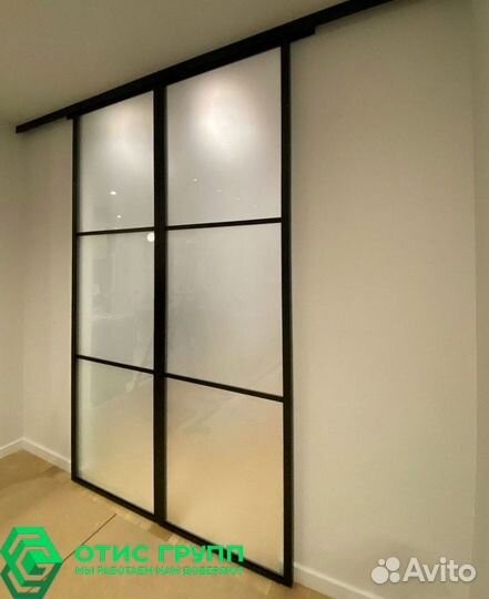 Раздвижные стеклянные перегородки