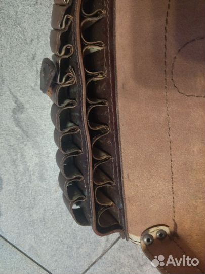 Патронташ кожа 12 калибр