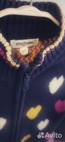 Теплая кофта для девочки 128