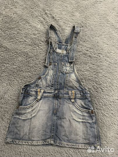 Джинсовый комбинезон, сарафан р 40-42