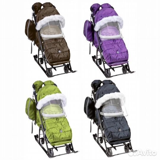 Санки коляска Ника 7-5 s k