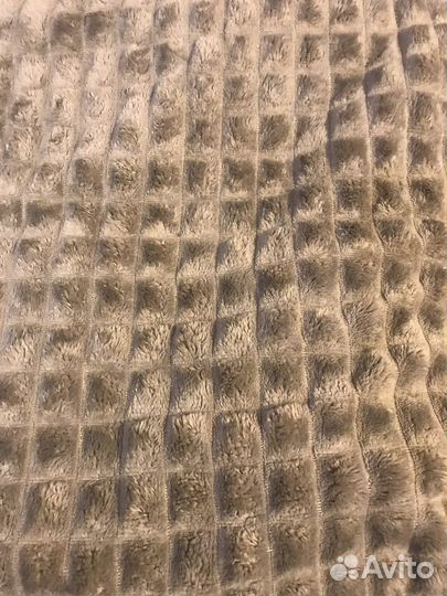 Плед кубик коричневый