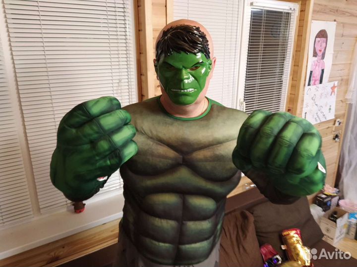 Новый костюм Халка для аниматора (все размеры)