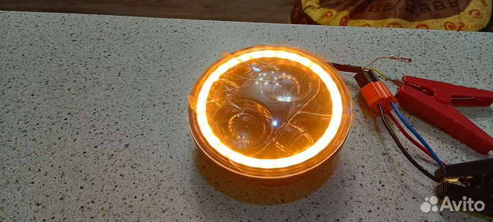 Круглая фара 5.75 на мотоцикл, мопед, машину 14 см