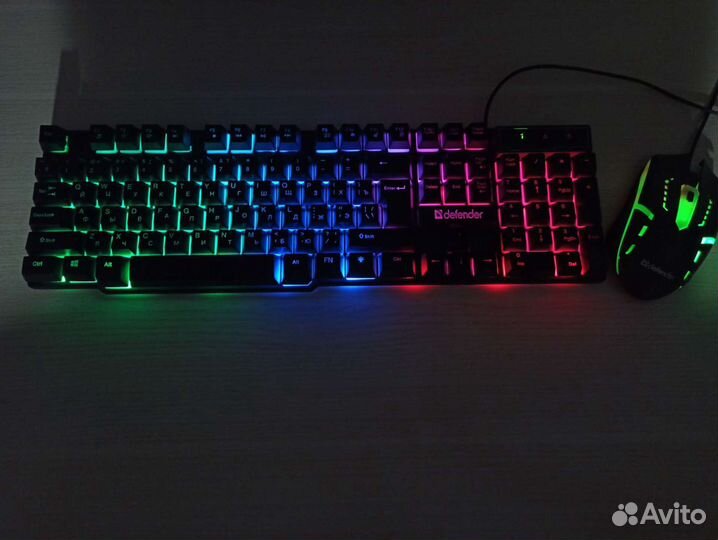 Игровой набор клавиатура + мышь с подсветкой