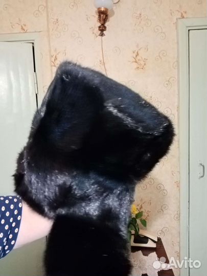 Норковая шапка мужская