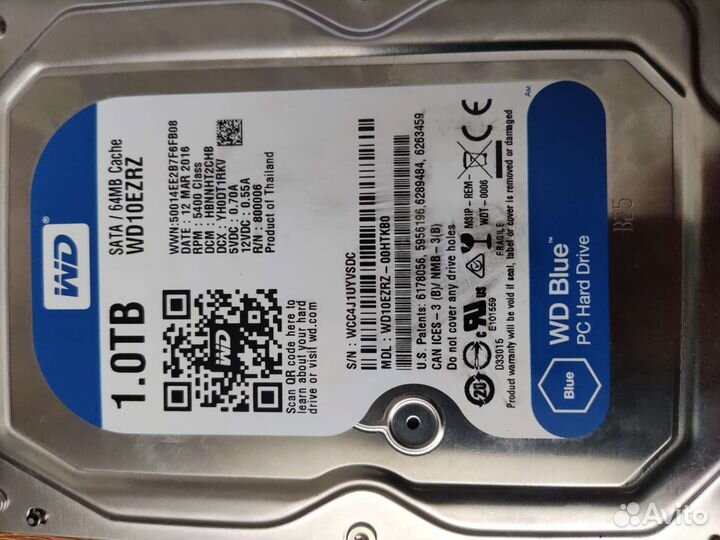 Жесткий диск 1.0 tb