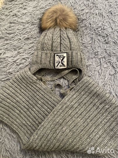 Комплект шапка и шарф