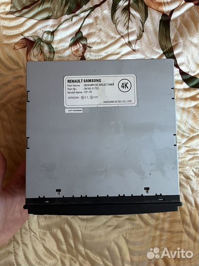 Родная магнитола на Nissan Almera Classic 2006