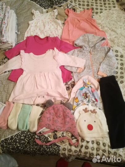 Большой пакет для девочки 3-6 месяцев