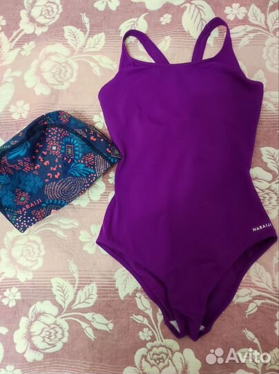 Купальник для девочки и шапочка