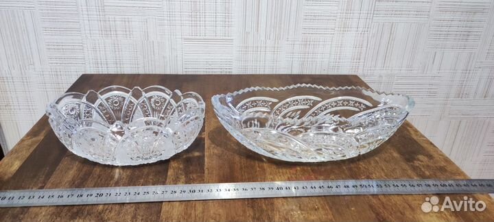 Салатник хрустальный СССР