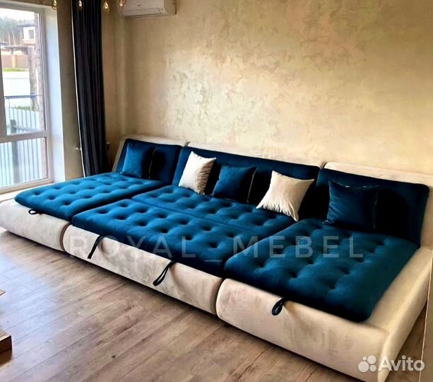 Большой п образный диван