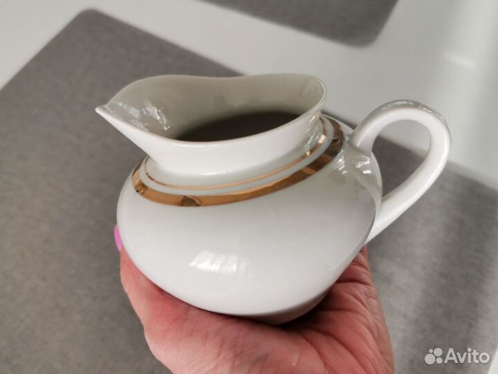 Молочник фарфор СССР Дулево Прокопьевск