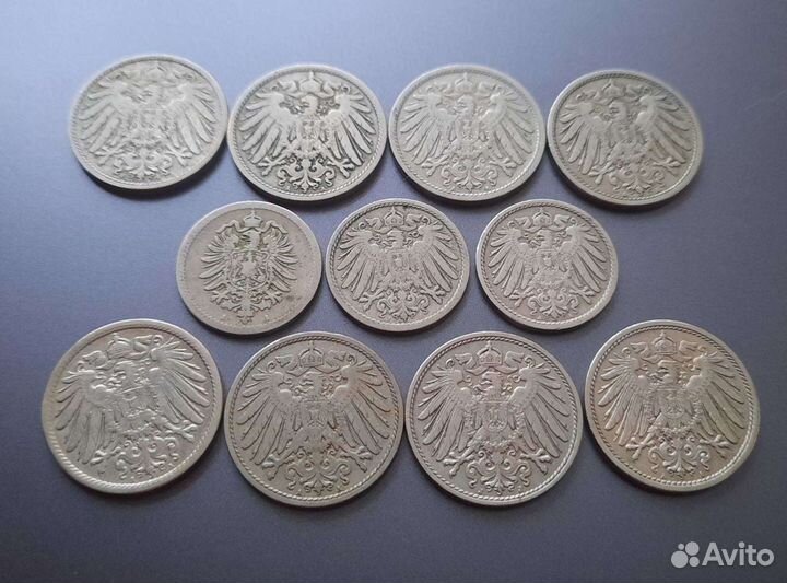 Монеты Германии конец XIX - начало xxв