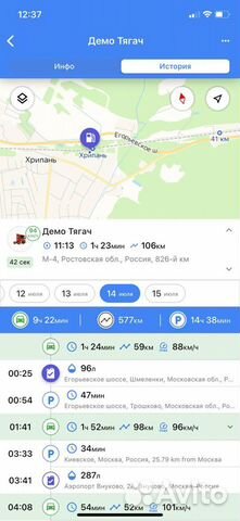 GPS контроль расхода топлива