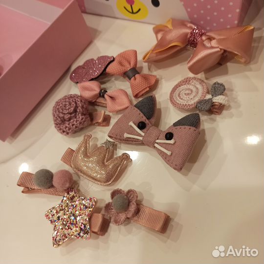 Набор аксессуаров для девочки резиночки заколки