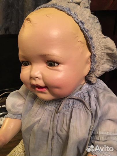 Большая старинная кукла. Композит. США