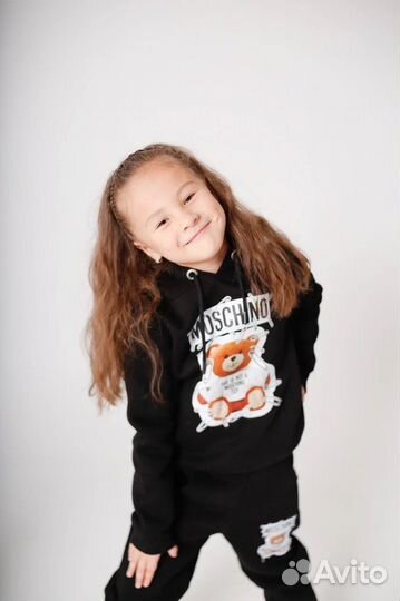 Moschino костюм теплый черный (унисекс)