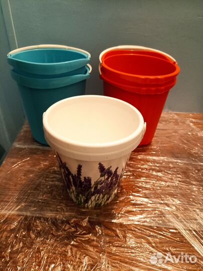 Вёдра новые, объем 2 и 3 литра