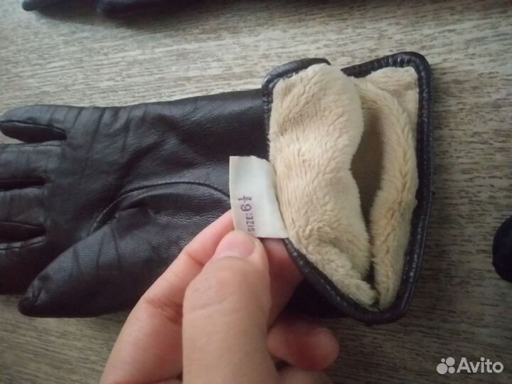 Перчатки кожаные