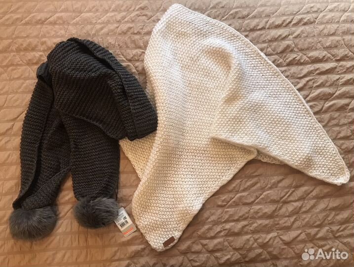 Шапки, палантин, платок