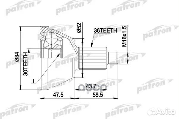 ШРУС audi A2/skoda/VW polo IV-V 1.2-1.9SDI 99