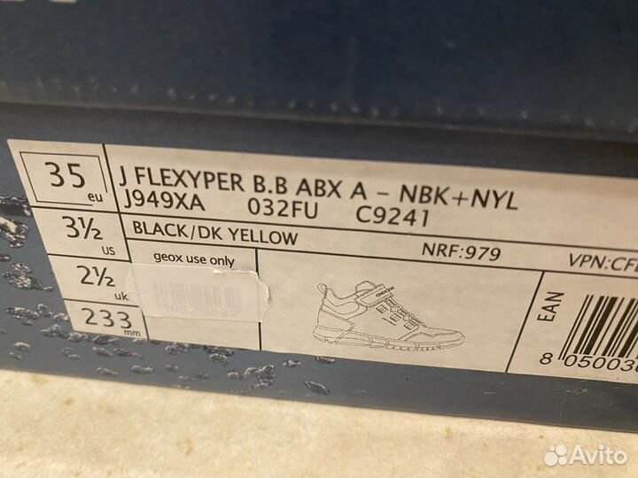 Ботинки демисезонные geox gortex