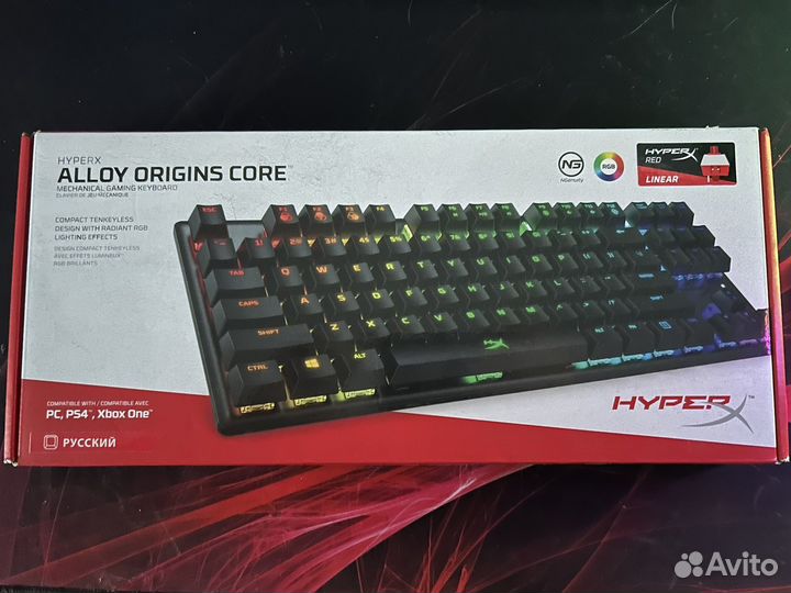Клавиатура hyperx alloy origins core