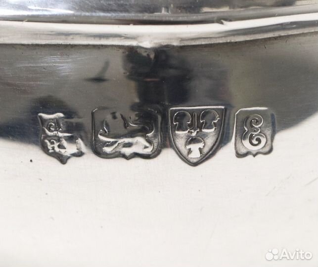 Серебряный чайный сервиз, 3 предмета. Англия, 1905