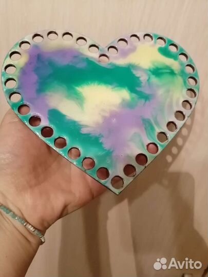 Сердце-досточка (из фанеры), 16 см