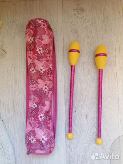 Булавы детские, 35 см с чехлом