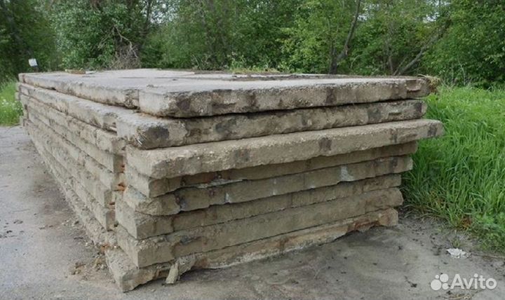 Плиты дорожные 6х2м 1 сорт