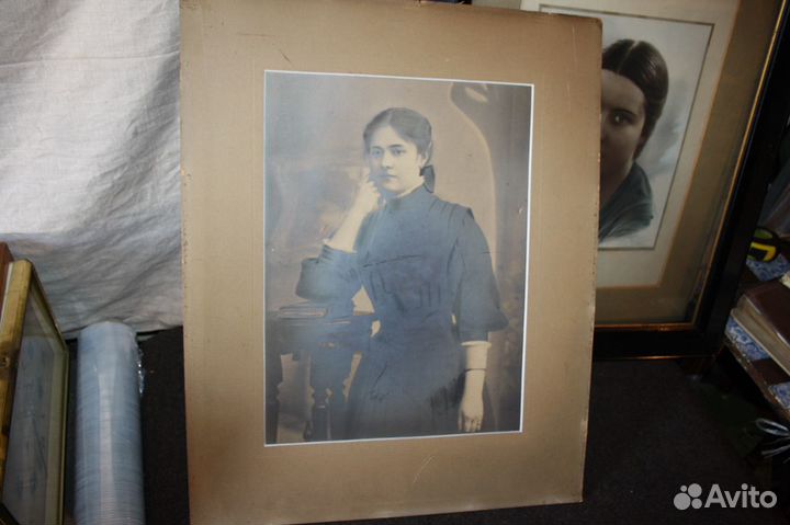 Портрет. Старинный. Рама, картина