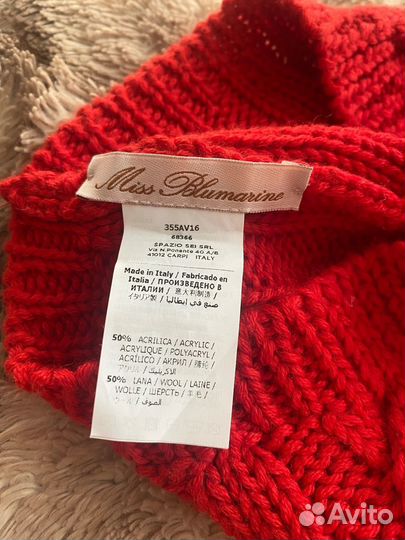 Шапка miss blumarine 5-7 лет. Италия