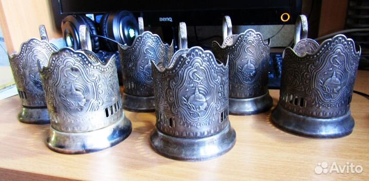 Подстаканники мельхиоровые