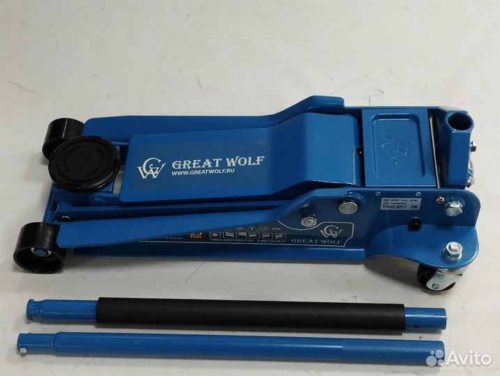 Домкрат низкопрофильный wolf 3.5т