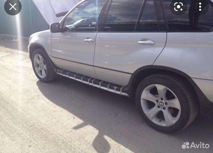 Накладки под пороги bmw x5e53