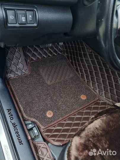 3Д Коврики Тойота Камри 50 55 70 - Рав 4 Коричнев