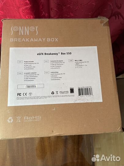 Egpu Sonnet Breakaway Box 550 +Gigabyte Gaming OC